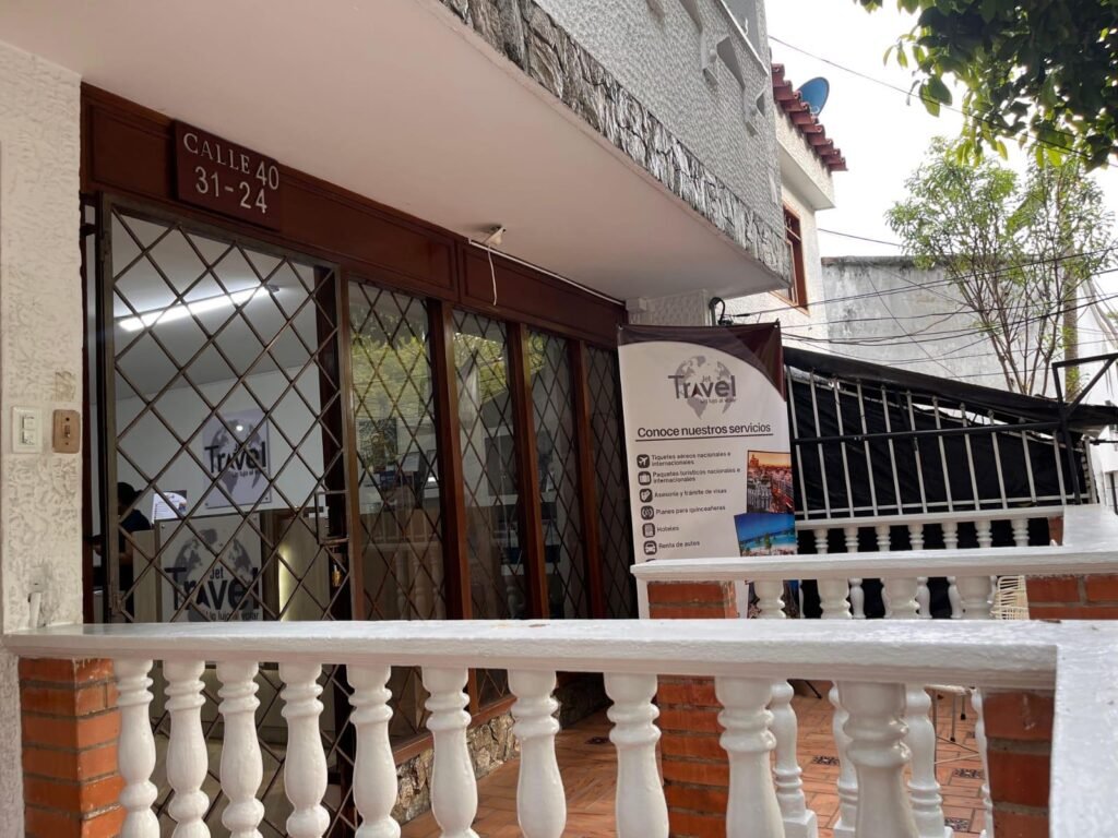 Fachada de la oficina de Jet Travel en Bucaramanga
