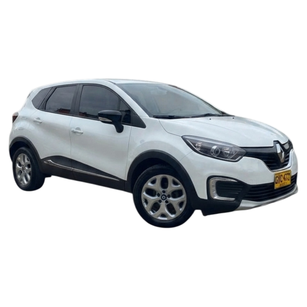 Camioneta Renault Captur blanca disponible para renta en Bucaramanga